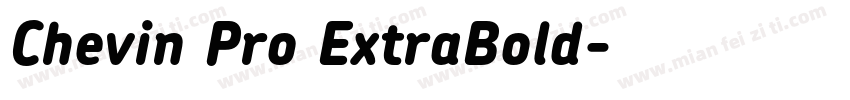 Chevin Pro ExtraBold字体转换